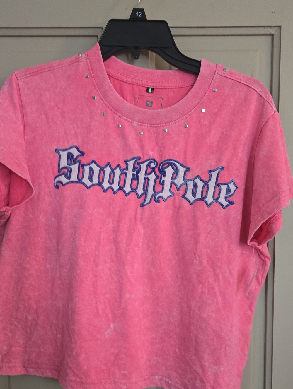 South Pole Pink Studded Logo Tee